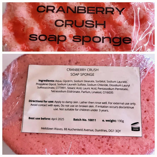 Cranberry Crush Soap Sponge