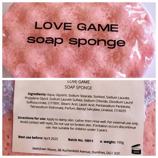 Love Game Soap Sponge