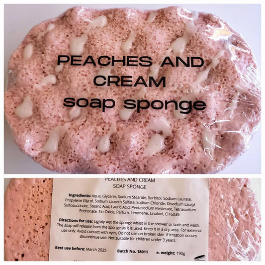 Peaches & Cream Soap Sponge